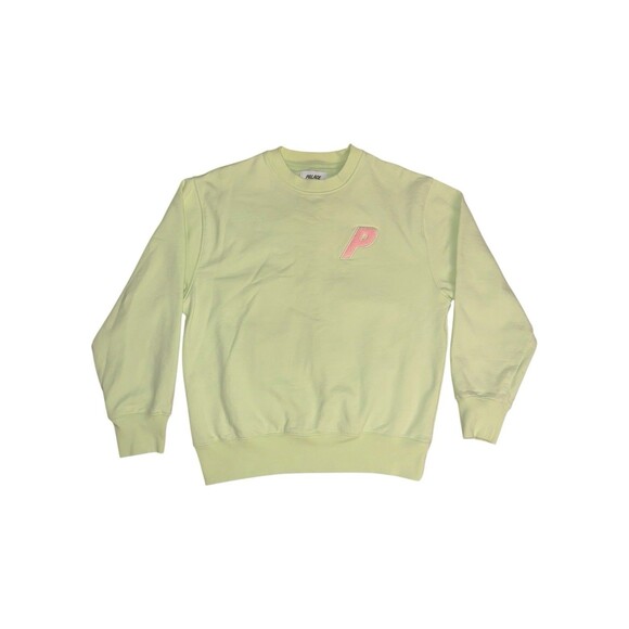 Palace Fleece Tri-Ferg Crew Mojito Sz L Lime/Pastel Green Pink Skateboards Skate - Picture 7 of 16